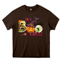 Chocolate Brown the boo crew Heavy Core Tee - AdoDesignShop