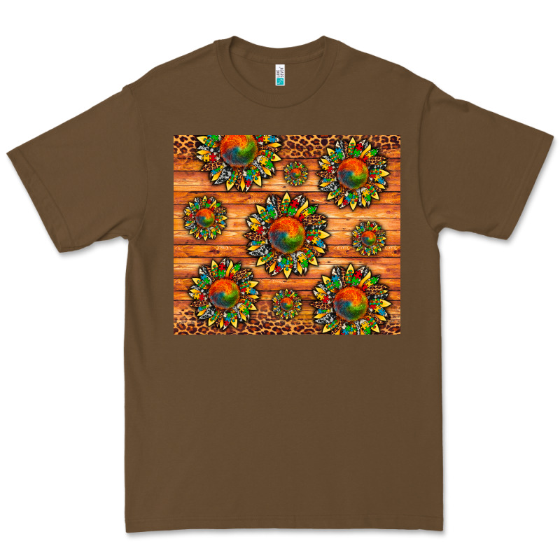 Autism Awareness Cowhide Leopard Sunflower Premium Tee by Artiststas | Teevron