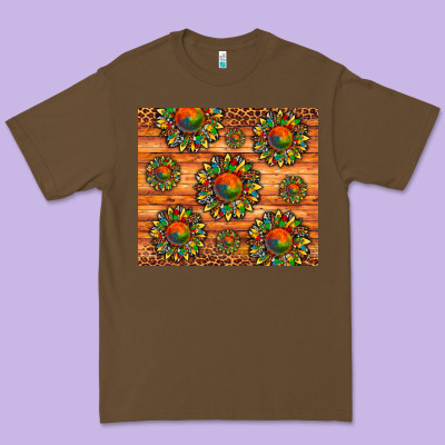 Autism Awareness Cowhide Leopard Sunflower Premium Tee Designed By Artiststas