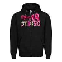 Black brave and strong Zipper Hoodie - NancyCooperArtShop