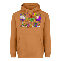 Meerkat Mardi Gras wine glasses Heavyweight Hoodie - HowdyJamesFarm