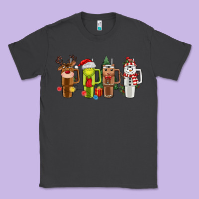 Obsessive Cup Disorder Christmas Classic Tee Designed By Maliassmallbusiness