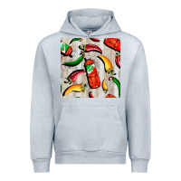 Mexican Chili And Pepper Seamless Pattern Urban Hoodie | Teevron