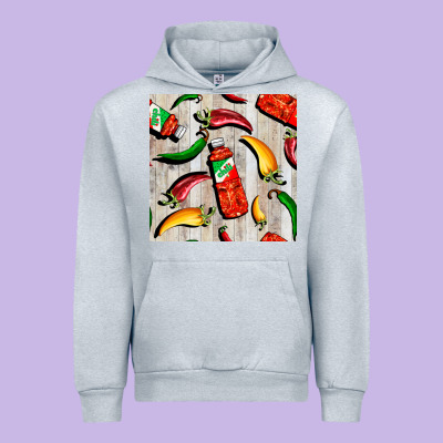 Mexican Chili And Pepper Seamless Pattern Urban Hoodie Designed By Bundleandbundleshop