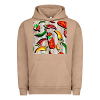 Pigment Burro mexican chili and pepper seamless pattern Urban Hoodie - BundleAndBundleShop