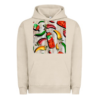 Pigment French Oak mexican chili and pepper seamless pattern Urban Hoodie - BundleAndBundleShop