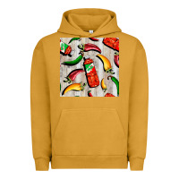 Pigment Peanut Butter mexican chili and pepper seamless pattern Urban Hoodie - BundleAndBundleShop