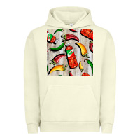 Pigment Pistachio mexican chili and pepper seamless pattern Urban Hoodie - BundleAndBundleShop