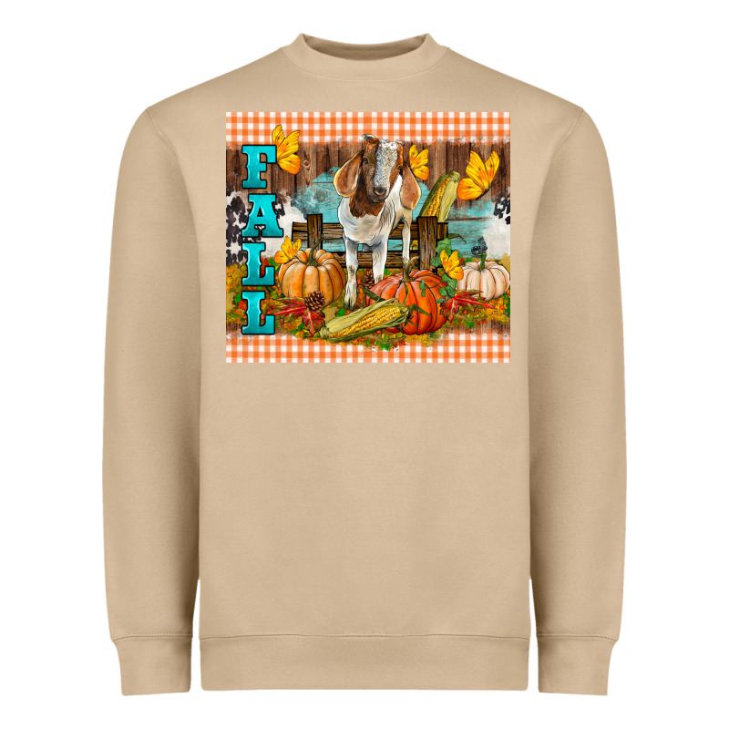 Fall With Baby Goat Heavyweight Sweatshirt by LillyAllenDesigns | Teevron