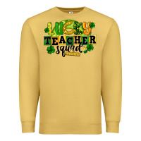 Antique Gold Lucky Teacher Squad St. Patrick's Day Premium Sweatshirt - CowGirlArtShop