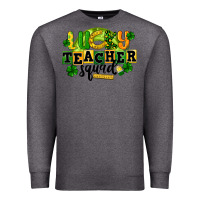 Charcoal Heather Lucky Teacher Squad St. Patrick's Day Premium Sweatshirt - CowGirlArtShop