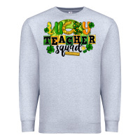 Heather Grey Lucky Teacher Squad St. Patrick's Day Premium Sweatshirt - CowGirlArtShop