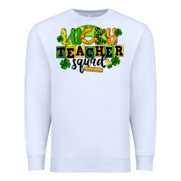 White Lucky Teacher Squad St. Patrick's Day Premium Sweatshirt - CowGirlArtShop