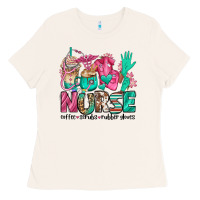 Bone nurse coffee scrubs rubber gloves Ladies Tee - Jasminsmagicworld