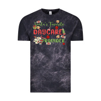 Cloud Black santa's favorite daycare provider Vintage Tee - MaliasSmallBusiness