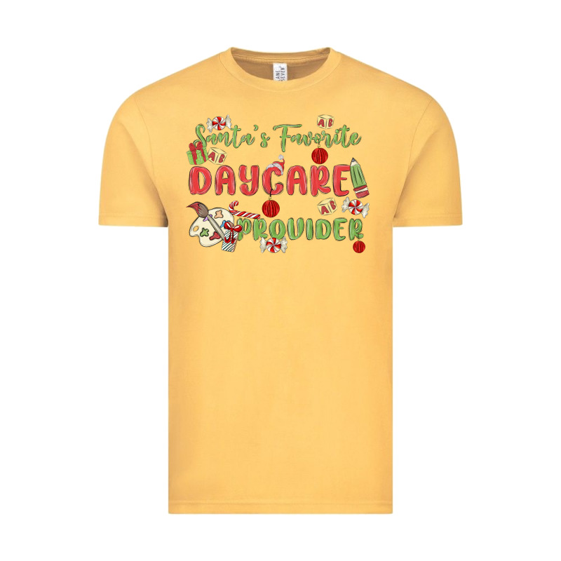 Santa's Favorite Daycare Provider Vintage Tee by MaliasSmallBusiness | Teevron