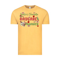 Vintage Mustard santa's favorite daycare provider Vintage Tee - MaliasSmallBusiness