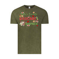 Vintage Olive santa's favorite daycare provider Vintage Tee - MaliasSmallBusiness