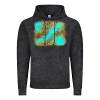 Vintage Arctic Turquoise Leopard Background Vintage Hoodie - Jasminsmagicworld
