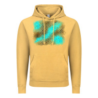 Vintage Mustard Turquoise Leopard Background Vintage Hoodie - Jasminsmagicworld