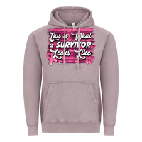 Vintage Zinc This is what a survivor looks like Breast Cancer Vintage Hoodie - NancyCooperArtShop