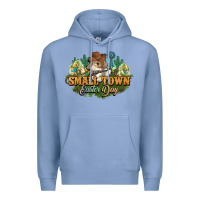 Colony Blue Small town Easter Day Premium Hoodie - HowdyJamesFarm