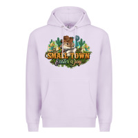 Lilac Small town Easter Day Premium Hoodie - HowdyJamesFarm