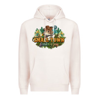 Pale Pink Small town Easter Day Premium Hoodie - HowdyJamesFarm
