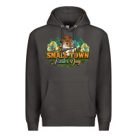 Smoke Small town Easter Day Premium Hoodie - HowdyJamesFarm