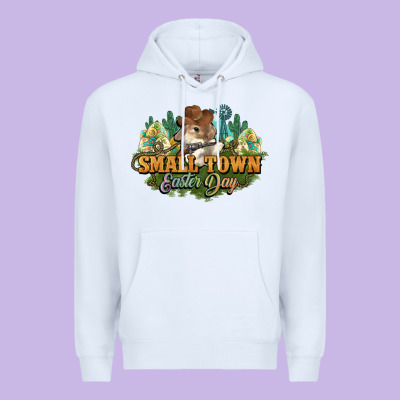 Small Town Easter Day Premium Hoodie Designed By Howdyjamesfarm