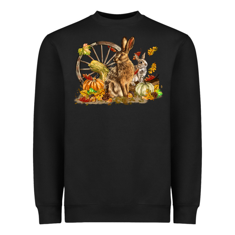 Fall Rabbit Heavyweight Sweatshirt by LillyAllenDesigns | Teevron
