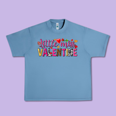 Little Miss Valentine Urban Heavy Tee Designed By Nancycooperartshop