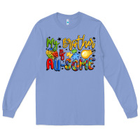 Colony Blue my brother is au some Long Sleeve Tee - LillyAllenDesigns