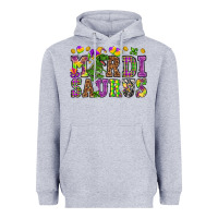 Heather Grey Mardi Saurus Heavyweight Hoodie - HowdyJamesFarm