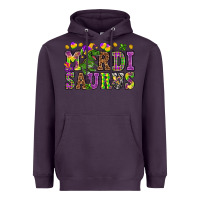 Plum Mardi Saurus Heavyweight Hoodie - HowdyJamesFarm
