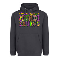 Smoke Mardi Saurus Heavyweight Hoodie - HowdyJamesFarm