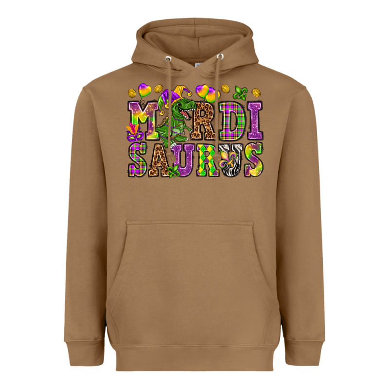 Mardi Saurus Heavyweight Hoodie by HowdyJamesFarm | Teevron