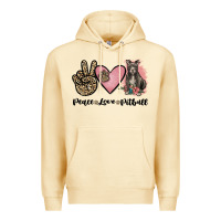 Pina Colada peace love pitbull Premium Hoodie - JahusDesignShop