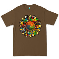 Cacao autism awareness cowhide leopard sunflower Premium Tee - Artiststas