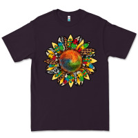 Plum autism awareness cowhide leopard sunflower Premium Tee - Artiststas