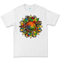 Autism Awareness Cowhide Leopard Sunflower Premium Tee | Teevron