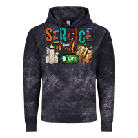 Cloud Black service mode on Vintage Hoodie - NancyCooperArtShop