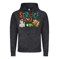 Vintage Black service mode on Vintage Hoodie - NancyCooperArtShop