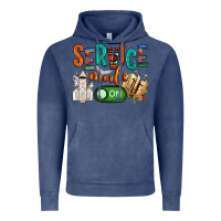Vintage Denim service mode on Vintage Hoodie - NancyCooperArtShop