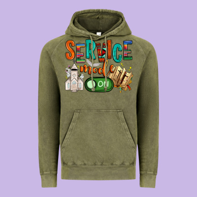Service Mode On Vintage Hoodie Designed By Nancycooperartshop