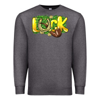 Charcoal Heather Love St. Patrick's Day Premium Sweatshirt - HowdyJamesFarm