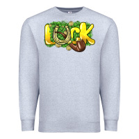 Heather Grey Love St. Patrick's Day Premium Sweatshirt - HowdyJamesFarm