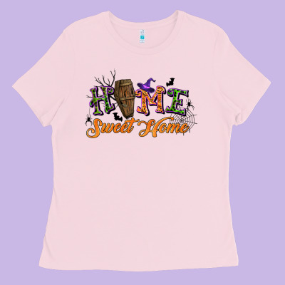 Halloween Home Sweet Home Ladies Tee Designed By Bundleandbundleshop