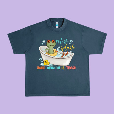 Splash Splash Your Opinion Is Trash Urban Heavy Tee Designed By Maliassmallbusiness