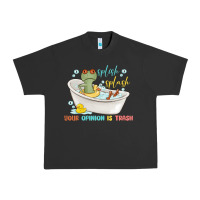 Pigment Black splash splash your opinion is trash Urban Heavy Tee - MaliasSmallBusiness